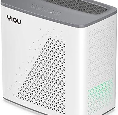 YIOU H13 True HEPA Air Purifier: Ultra-Quiet Odor Eliminator for Large Rooms up to 547 ft² – Perfect for Allergies, Smoke, Dust & Pollen