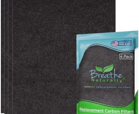 High-Efficiency Carbon Prefilters for Winix C535, Plasmawave 5300/6300 & Aeramax 300/290 Air Purifiers – Pack of 4 Replacement Filters (12.5” x 16.25” x 0.2”)
